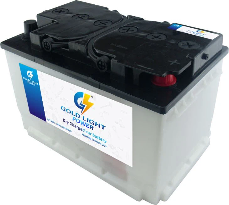 Dry Charged Battery DIN Lead Acid Car Battery 12V 66ah Storage Battery
