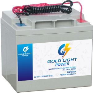 高性能12V38AHソーラーGELバッテリー標準蓄電池製品